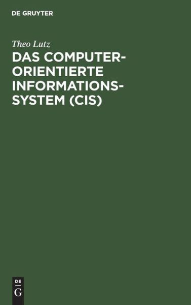 Cover for Lutz · Computerorientierte In-formationss (Book) (1973)