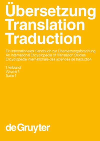 Ubersetzung - Translation - Traduction - - Books - Mouton de Gruyter - 9783110137088 - November 29, 2004