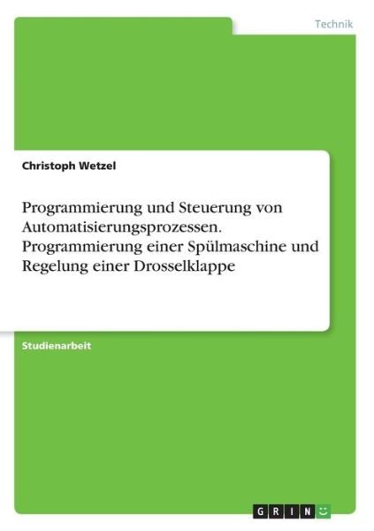 Cover for Wetzel · Programmierung und Steuerung von (Book)