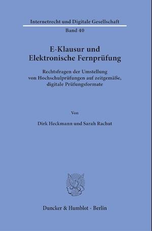 Cover for Dirk Heckmann · E-Klausur und Elektronische Fernprüfung (Book) (2022)