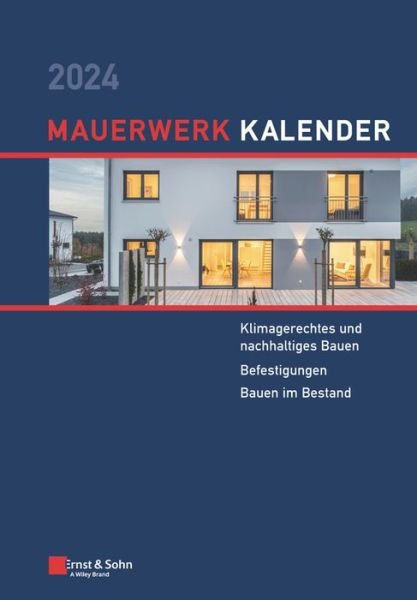 Cover for D Schermer · Mauerwerk-Kalender 2024: Schwerpunkte - Mauerwerk-Kalender (Gebundenes Buch) (2024)