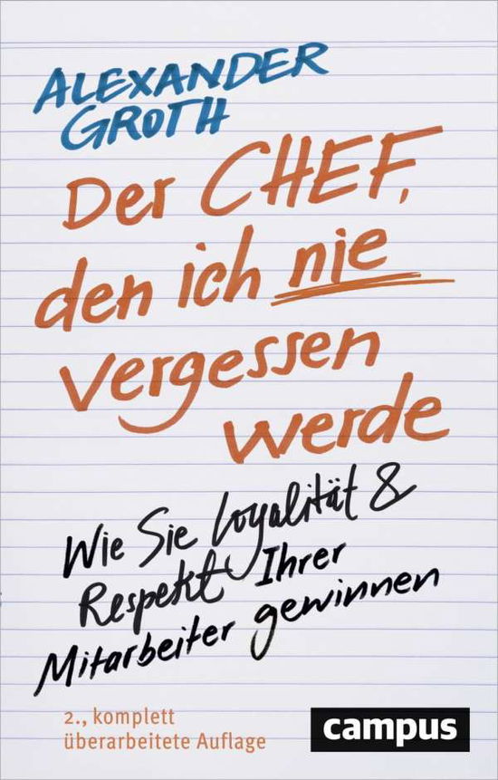 Cover for Groth · Der Chef, den ich nie vergessen (Book)