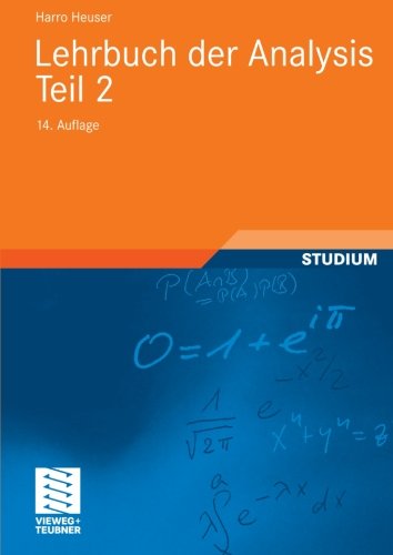 Cover for Harro Heuser · Lehrbuch Der Analysis. Teil 2 - Mathematische Leitfaden (Taschenbuch) [14th 14., Uberarb. Aufl. 2008 edition] (2008)