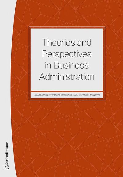 Cover for Jacob Östberg · Theories and perspectives in business administration (Book) (2020)