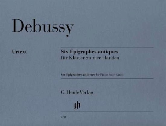 Cover for Debussy · Six Epigraphes antiq.,Kl.HN408 (Book)