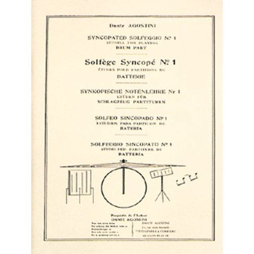 Cover for Dante Agostini · Solfege Syncope Volume 1 Drums (Paperback Book)