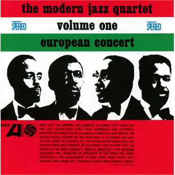 Cover for Modern Jazz Quartet · European Concert Volume One (CD) [24 bit edition] (2013)