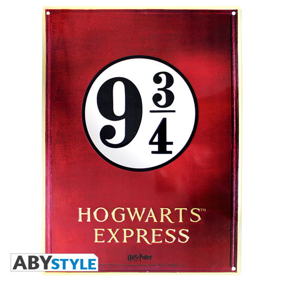 HARRY POTTER - Metal Poster 28 X 38 - Plaform 9 3/ - Harry Potter - Merchandise -  - 3700789238089 - February 7, 2019