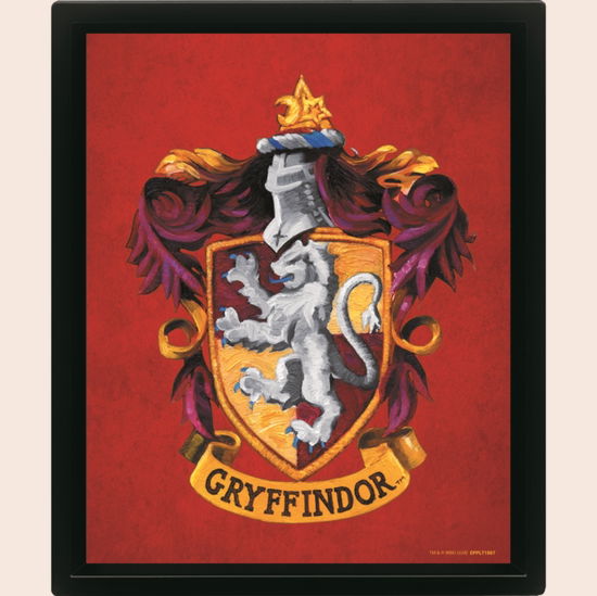 Harry Potter (Colourful Crest Gryffindor) 3D Lenticular Poster (Framed) - - Produtos - PYRAMID INTERNATIONAL - 5050574054089 - 1 de fevereiro de 2024
