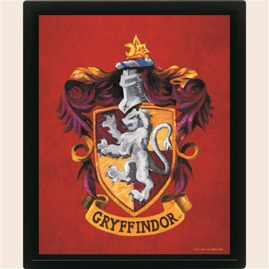 Cover for Harry Potter (Colourful Crest Gryffindor) 3D Lenticular Poster (Framed) (Paperback Bog) (2024)