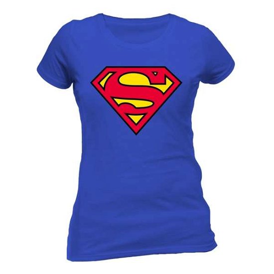 T-shirt (Donna Blue -s) Superman - Logo - Superman - Merchandise - CID - 5054015041089 - 