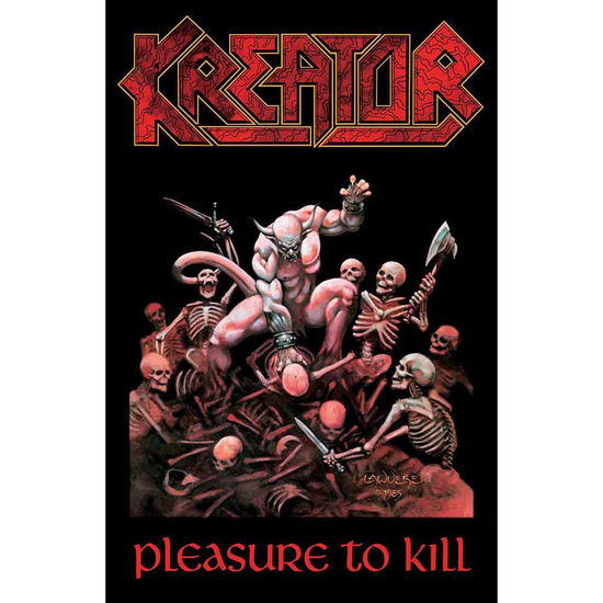 Kreator Textile Poster: Pleasure To Kill - Kreator - Fanituote -  - 5055339771089 - 