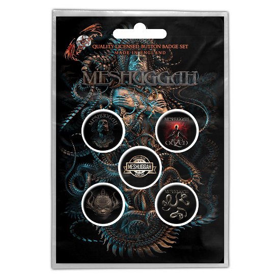 Meshuggah Button Badge Pack: Violent Sleep of Reason (Retail Pack) - Meshuggah - Koopwaar - PHD - 5055339784089 - 28 oktober 2019