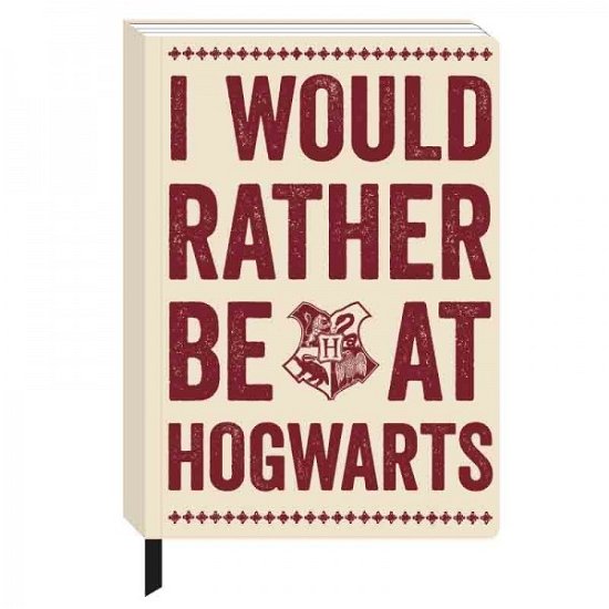 Harry Potter: Hogwart's Slogan (Quaderno A5) - Harry Potter - Merchandise - HALF MOON BAY - 5055453448089 - 