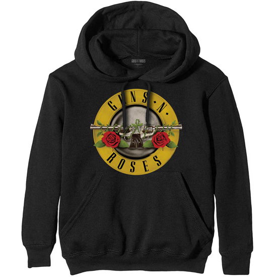 Cover for Guns N Roses · Guns N' Roses Unisex Pullover Hoodie: Classic Logo (Black) (Hoodie) [size L] [Black - Unisex edition] (2019)