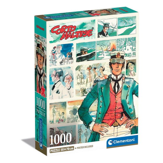 Cover for Clementoni Puzzle Adulti Comics 1000 Pz · Corto Maltese 2 (Compact Box 1000 stukjes) (Brinquedos) (2024)