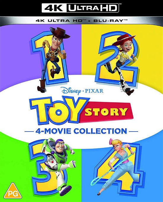 Cover for John Lasseter · Toy Story 1 to 4 Collection (4K UHD Blu-ray) (2021)