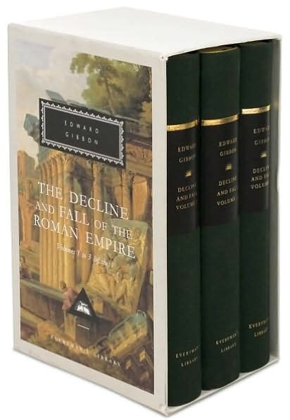 Cover for Edward Gibbon · The Decline and Fall of the Roman Empire: Volumes 1-3 of 6 (Everyman's Library) (Hardcover Book) (1993)