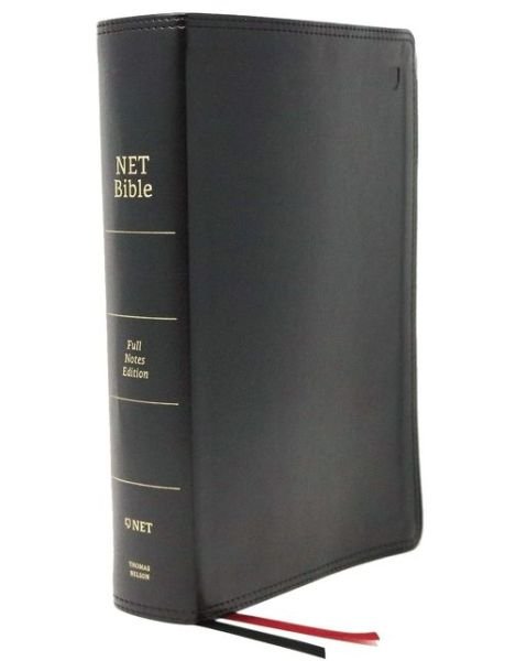 Cover for Thomas Thomas Nelson · Net Bible, Full-Notes Edition, Leathersoft, Black, Indexed, Comfort Print Holy Bible (Book) (2019)