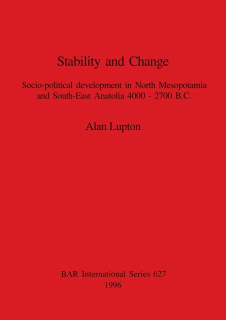 Cover for Alan Lupton · Stability and Change (Pocketbok) (1996)