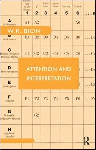 Cover for Wilfred R. Bion · Attention and Interpretation (Taschenbuch) (1984)