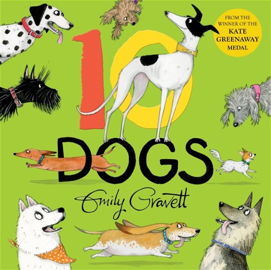Cover for Emily Gravett · 10 Dogs: A Funny Furry Counting Book (Hardcover bog) (2023)