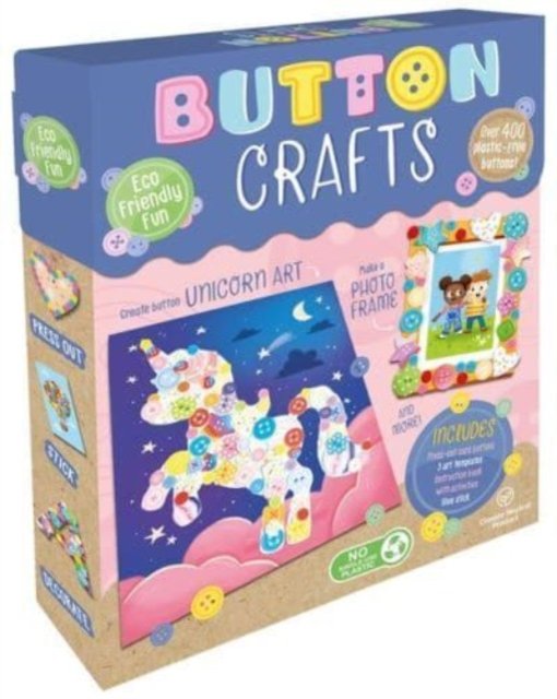 Cover for Igloo Books · Button Crafts - Children’s Arts and Crafts Activity Kit (Paperback Book) (2023)