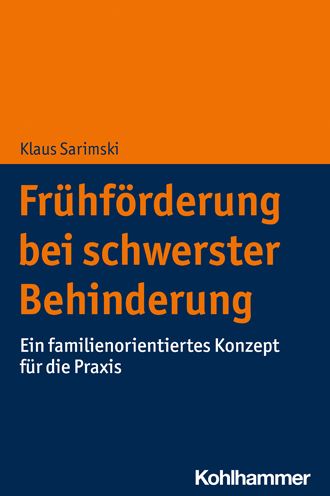 Cover for Klaus Sarimski · Fruhforderung Bei Schwerster Behinderung (Paperback Book) (2021)