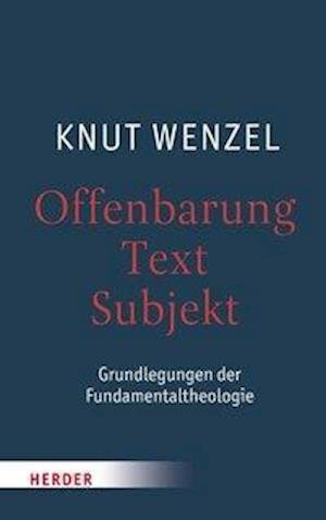 Cover for Wenzel · Offenbarung - Text - Subjekt (Book) (2016)