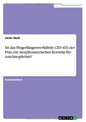 Cover for Weiß · Ist das Fingerlängenverhältnis (2D (Book) [German edition] (2010)