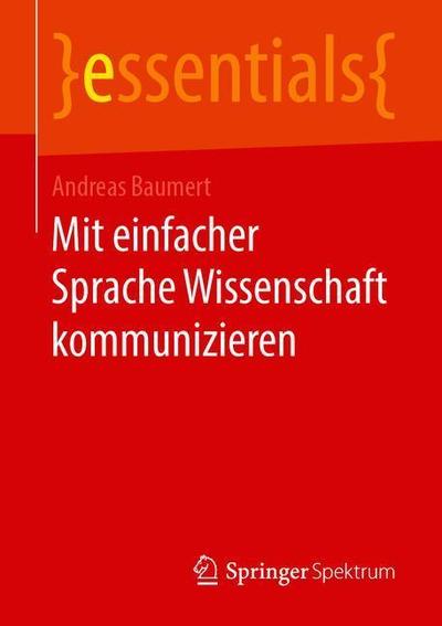 Cover for Baumert · Mit einfacher Sprache Wissenschaft kommunizieren (Book) (2019)