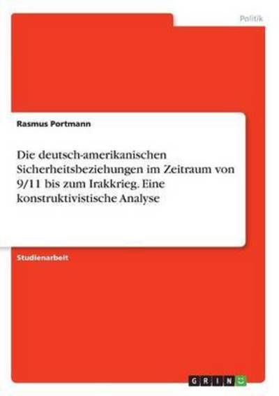 Cover for Portmann · Die deutsch-amerikanischen Sic (Book) (2016)