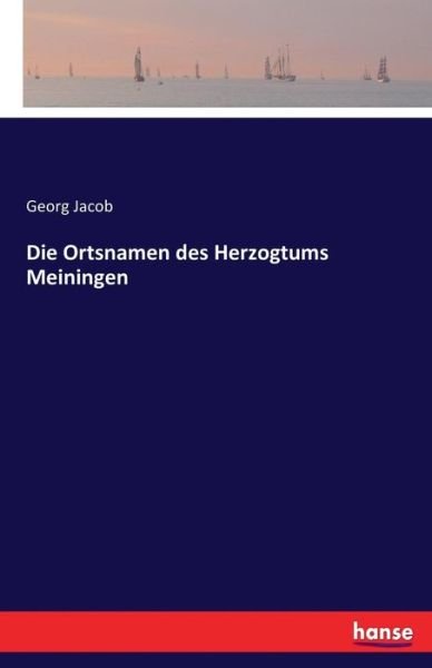 Cover for Jacob · Die Ortsnamen des Herzogtums Mein (Book) (2016)