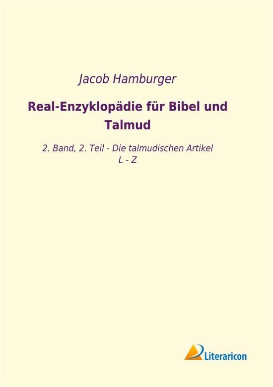 Real-Enzyklopädie für Bibel u - Hamburger - Books -  - 9783965064089 - 