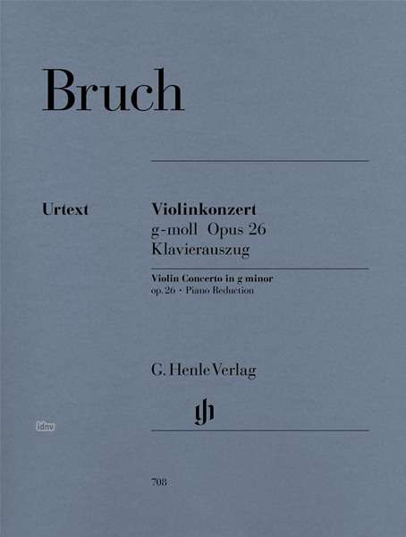 Cover for Max Bruch · Bruch,m:violinkon.g-moll Op.26,kl.hn708 (Book) (2018)