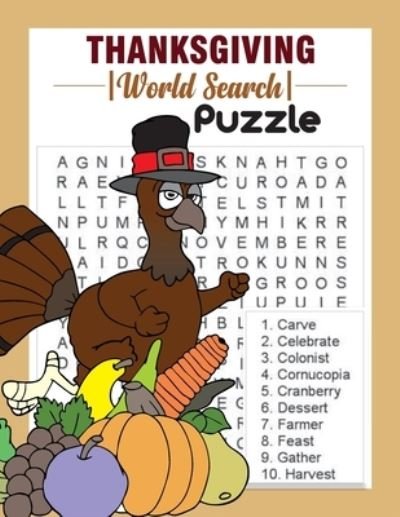 Thanksgiving Word Search Puzzle - Simlet House - Kirjat - Independently Published - 9798555904089 - perjantai 30. lokakuuta 2020