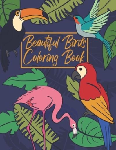 Cover for Barkoun Press · Beautiful Birds Coloring Book (Paperback Book) (2020)