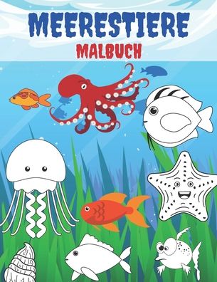 Cover for Kr Colins · Meerestiere Malbuch (Pocketbok) (2020)