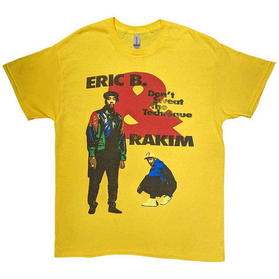 Cover for Eric B. &amp; Rakim · Eric B. &amp; Rakim Unisex T-Shirt: Don't Sweat (Yellow) (T-shirt)