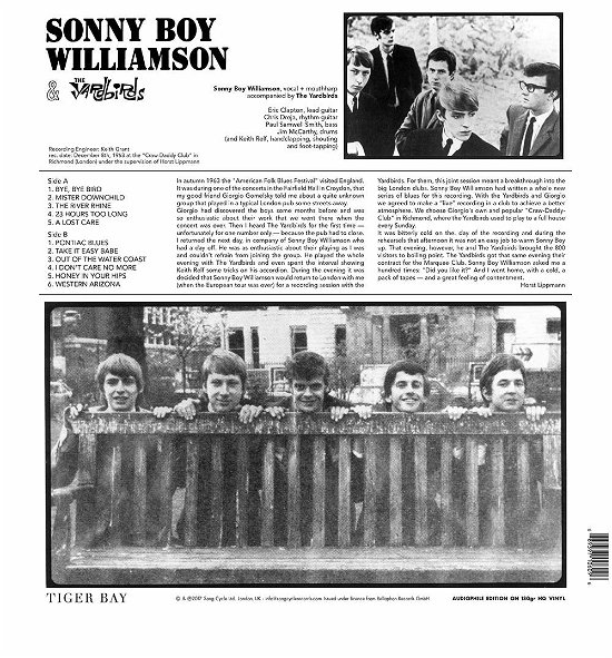 Yardbirds With Sonny Boy Williamson - Yardbirds & Sonny Boy Williamson - Musik - TIGER BAY - 0889397108090 - 18. juli 2019