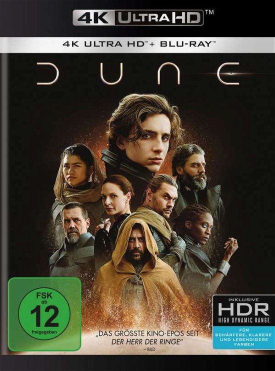 Cover for Timothée Chalamet,rebecca Ferguson,jason Momoa · Dune (4K UHD Blu-ray) (2021)