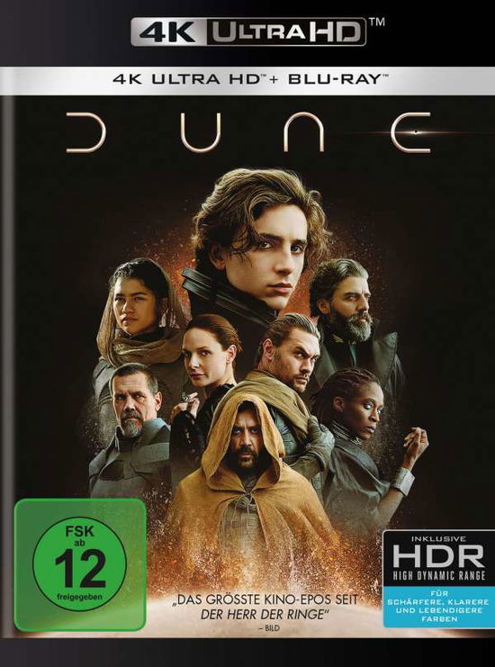 Cover for Timothée Chalamet,rebecca Ferguson,jason Momoa · Dune (4K Ultra HD) (2021)