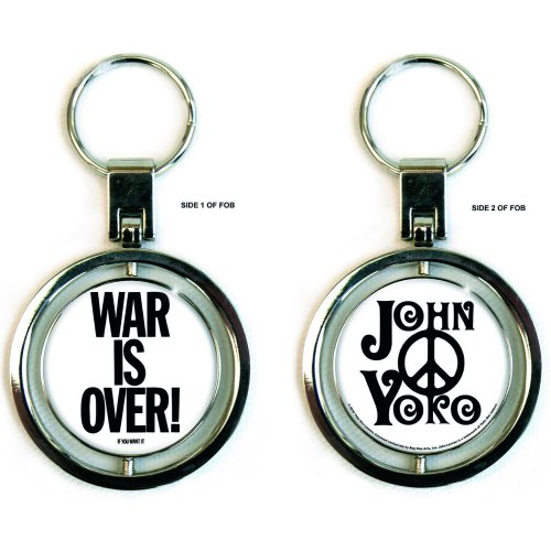 John Lennon Keychain: War is Over (Spinner) - John Lennon - Koopwaar -  - 5055295318090 - 