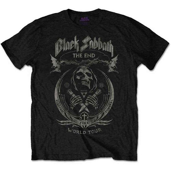 Black Sabbath Unisex T-Shirt: The End Mushroom Cloud - Black Sabbath - Merchandise - MERCHANDISE - 5055979988090 - 20. desember 2019