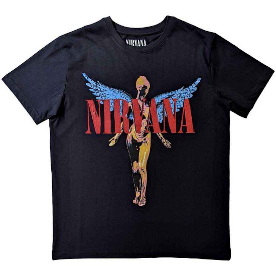 Cover for Nirvana · Nirvana Unisex T-Shirt: Angelic (T-shirt) [size S] [Black - Unisex edition] (2019)