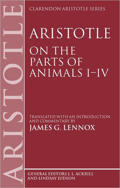 Cover for Aristotle · Aristotle: On the Parts of Animals - Clarendon Aristotle Series (Hardcover Book) (2002)