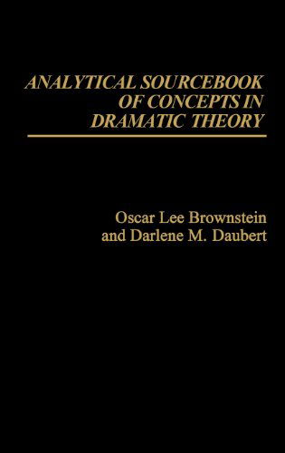 Cover for Oscar L. Brownstein · Analytical Sourcebook of Concepts in Dramatic Theory (Hardcover Book) [1st edition] (1981)