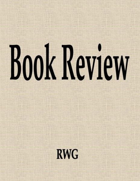 Cover for Rwg · Book Review (Pocketbok) (2019)