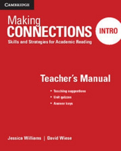 Cover for Jessica Williams · Making Connections Intro Teacher's Manual: Skills and Strategies for Academic Reading - Making Connections (Taschenbuch) [2 Revised edition] (2015)