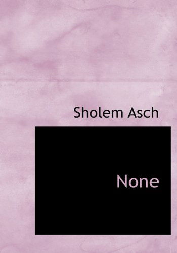 Cover for Sholem Asch · None (Hardcover Book) [Yiddish edition] (2010)